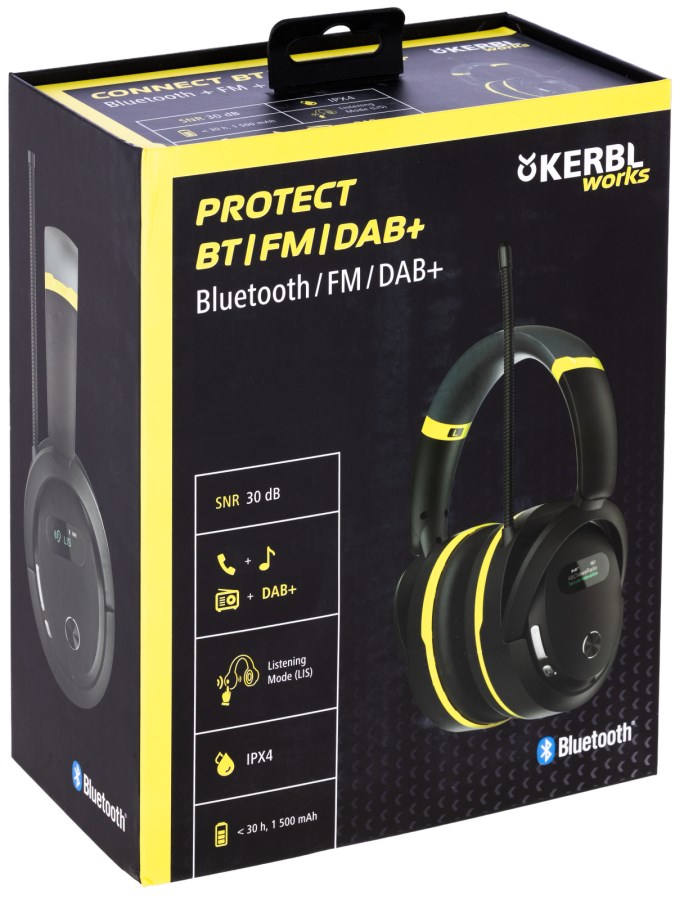 Kopfhörer, Over-Ear, Bluetooth, DAB+, SNR-30dB