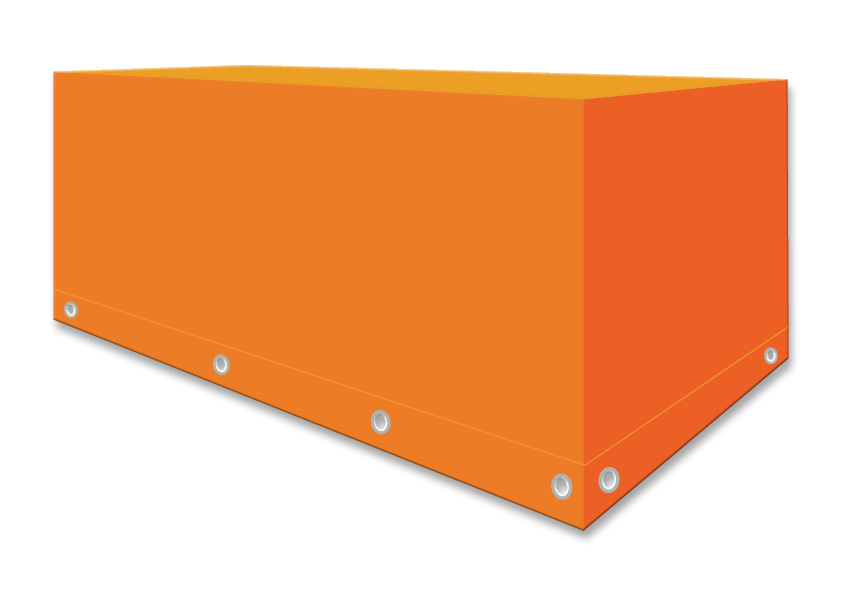 Abdeckhaube 650 g/m² rechteckig 