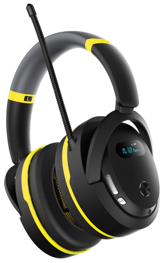 Kopfhörer, Over-Ear, Gaming-Headset, Schwarz, Gelb Akzente