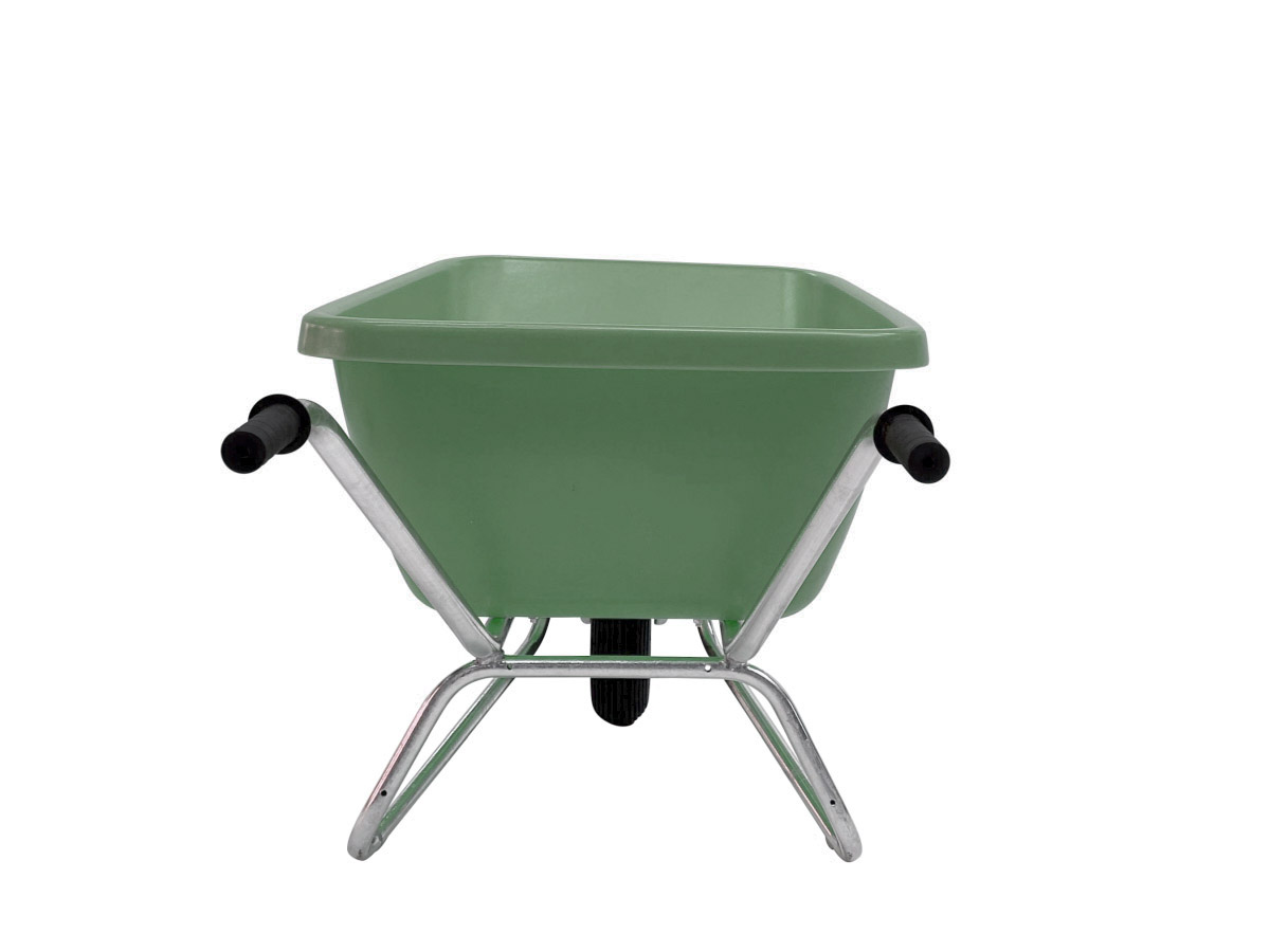 Garten-Schubkarre, Schubkarre, Grün, Metallrahmen, Rad