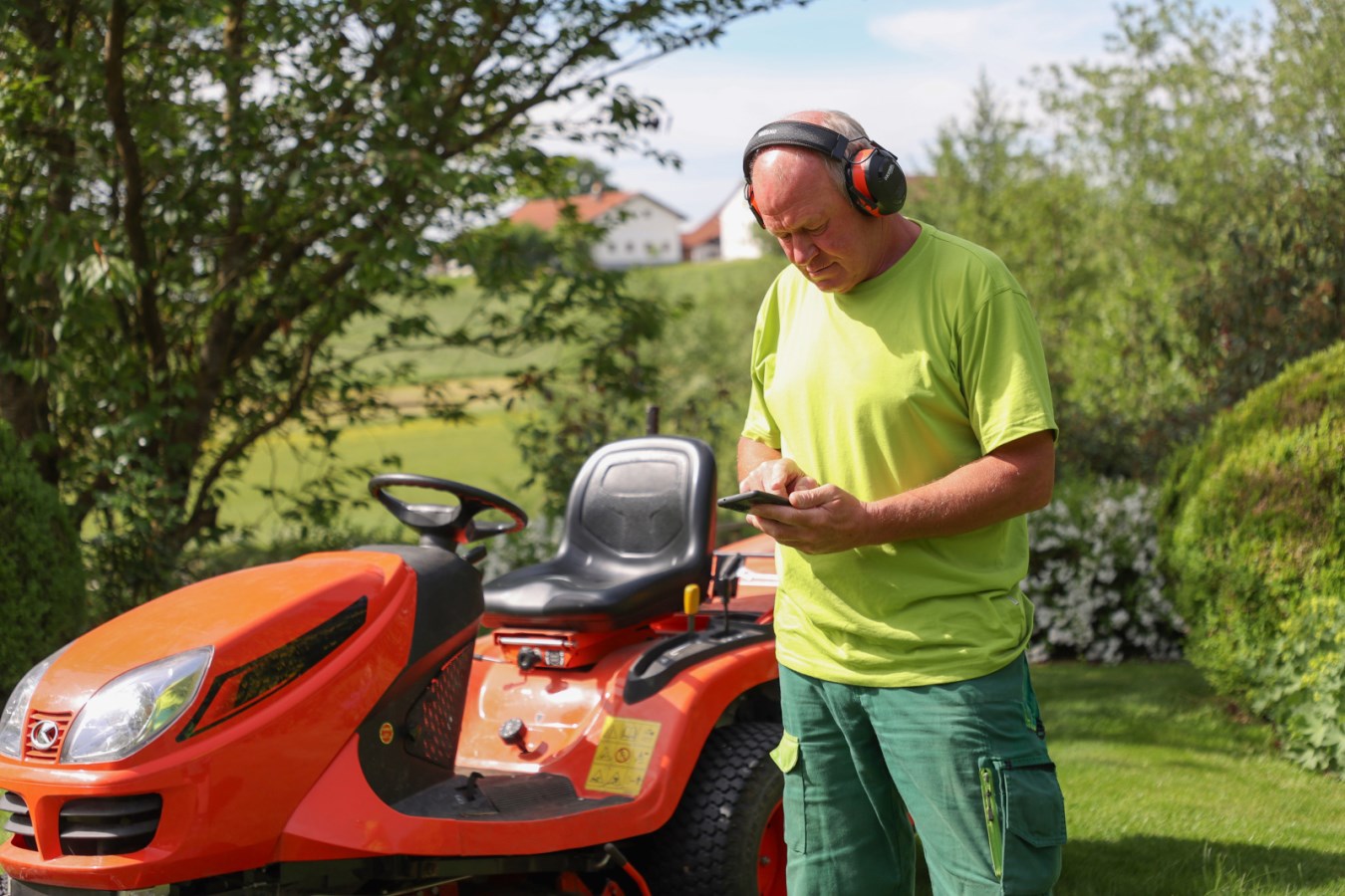 Gras, Rasen, Erwachsener, Mann, Person