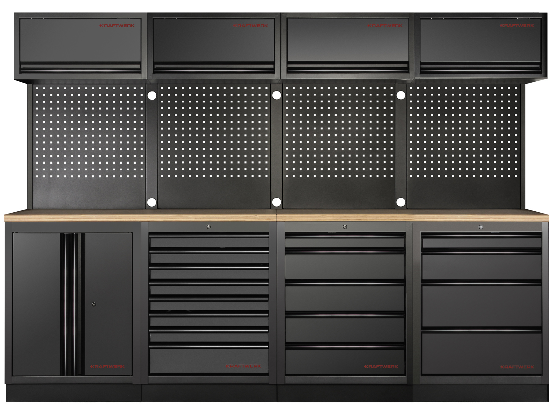 Werkzeugschrank, Werkzeugkoffer, Garageaufbewahrung, Metallkabinett, Perforiertes Board