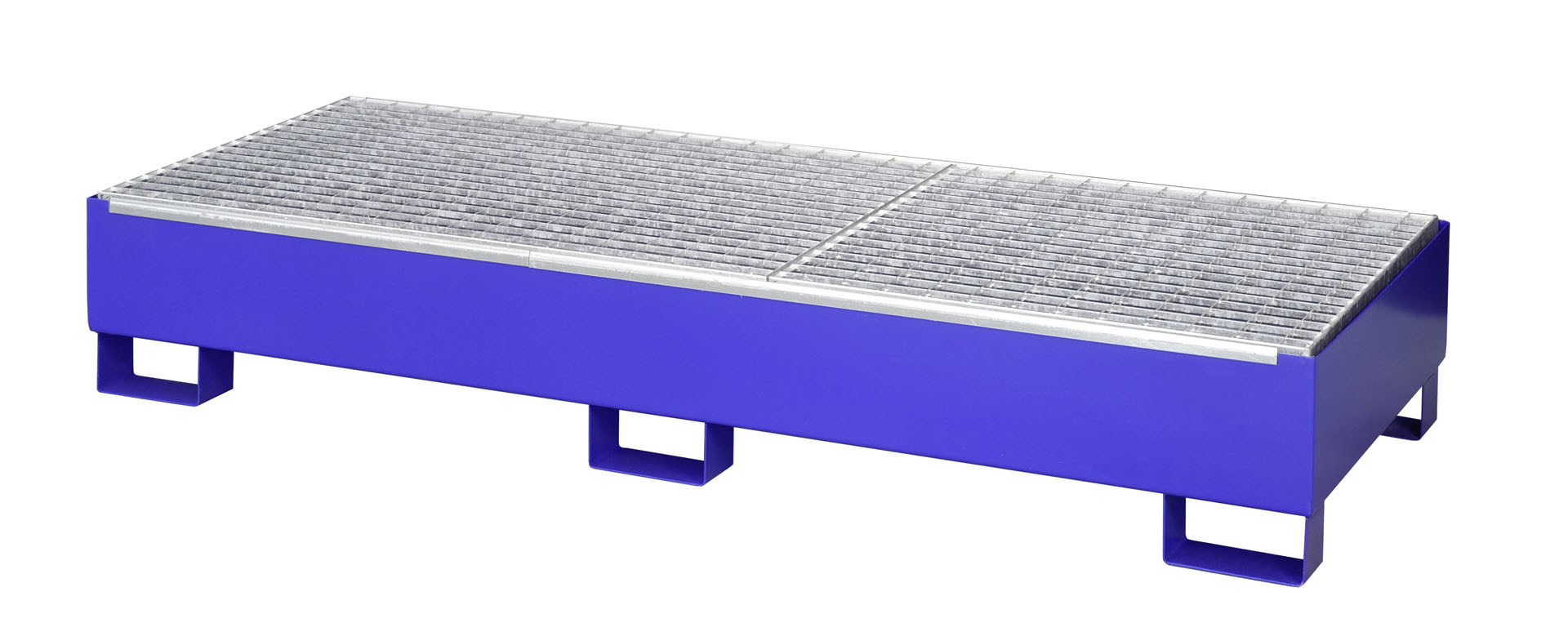 Auffangwanne aus Stahl mit Gitterrost L 