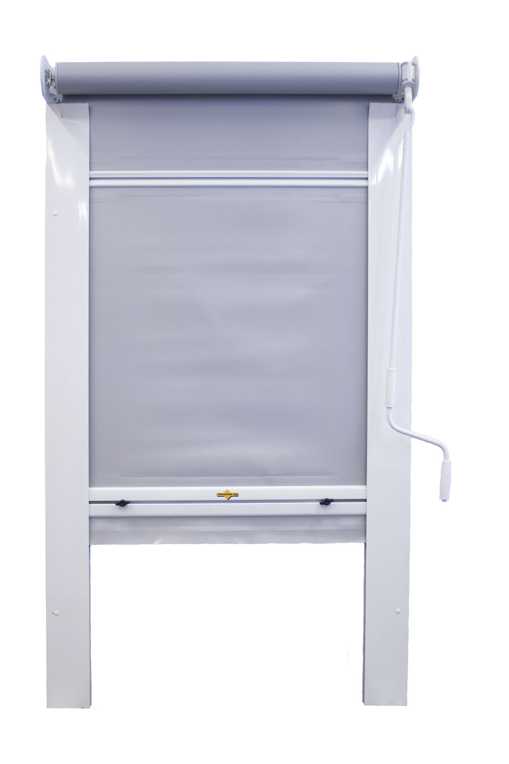 Rollvorhang mit Führungsschienen 