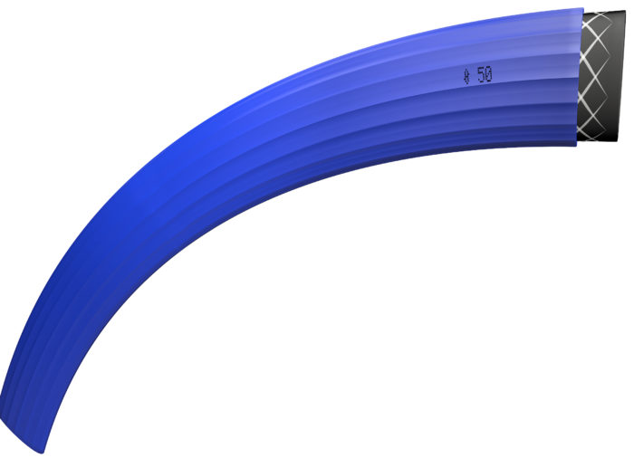 flexible hose, blauer Schlauch, gekrümmter Schlauch, Silikonschlauch, Industri Schlauch