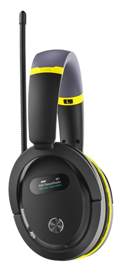 Kopfhörer, Over-Ear, Kabellose, Partykopf, Gelb-Schwarz
