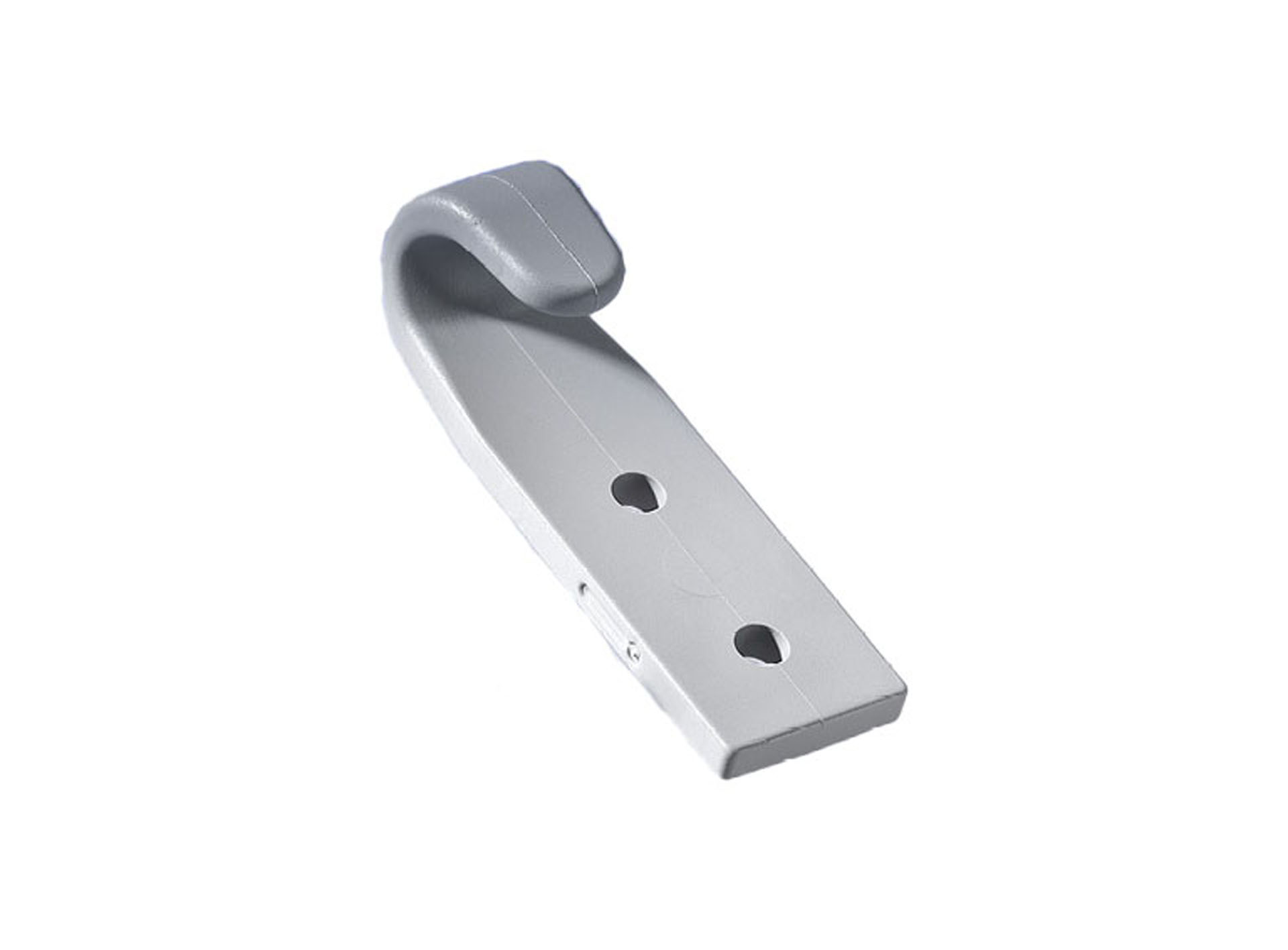 Zweiloch-Planenhaken 63 x 20 mm Kunststoff weiss