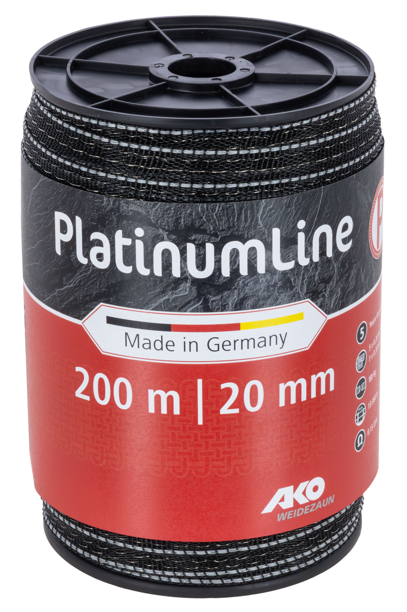Klebeband, Gurtband, Spule, 20 mm Breite, 200 m Länge